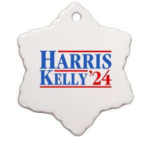 Harris Kelly 2024 For President Kamala Harris Mark Kelly Ceramic Star Ornament