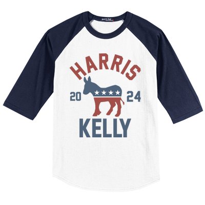 Harris Kelly 2024 For President Kamala Harris Mark Kelly Baseball Sleeve Shirt