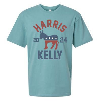 Harris Kelly 2024 For President Kamala Harris Mark Kelly Sueded Cloud Jersey T-Shirt