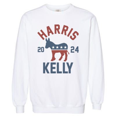 Harris Kelly 2024 For President Kamala Harris Mark Kelly Garment-Dyed Sweatshirt