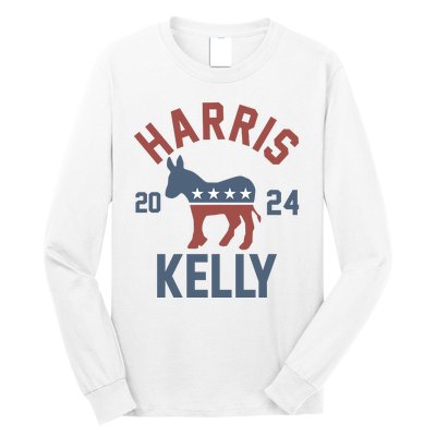 Harris Kelly 2024 For President Kamala Harris Mark Kelly Long Sleeve Shirt