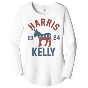 Harris Kelly 2024 For President Kamala Harris Mark Kelly Women's Perfect Tri Tunic Long Sleeve Shirt