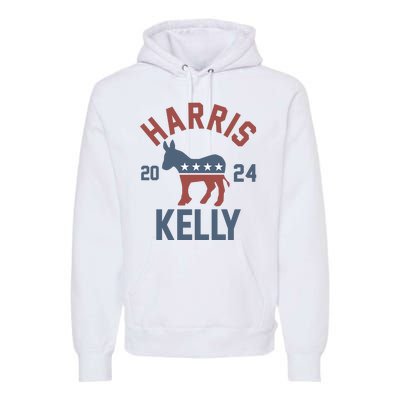 Harris Kelly 2024 For President Kamala Harris Mark Kelly Premium Hoodie