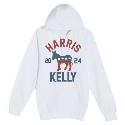 Harris Kelly 2024 For President Kamala Harris Mark Kelly Premium Pullover Hoodie