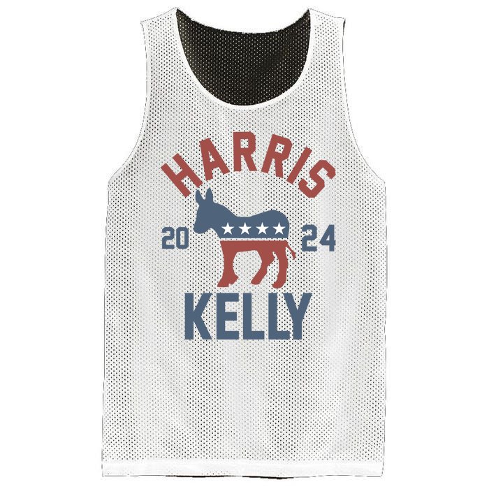 Harris Kelly 2024 For President Kamala Harris Mark Kelly Mesh Reversible Basketball Jersey Tank