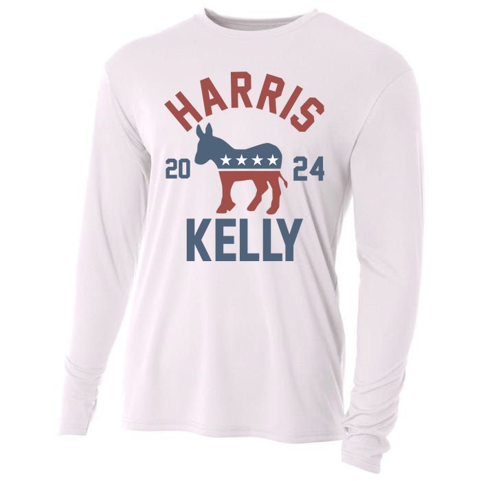 Harris Kelly 2024 For President Kamala Harris Mark Kelly Cooling Performance Long Sleeve Crew