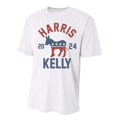 Harris Kelly 2024 For President Kamala Harris Mark Kelly Performance Sprint T-Shirt