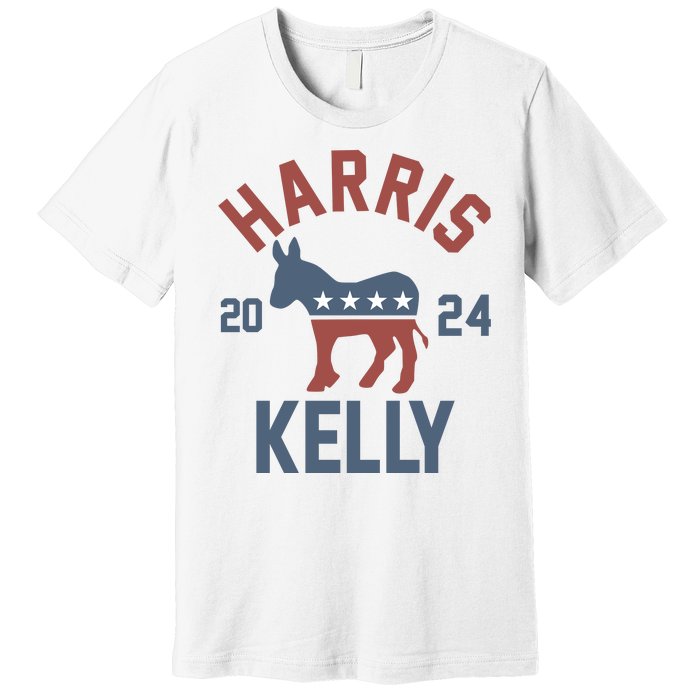 Harris Kelly 2024 For President Kamala Harris Mark Kelly Premium T-Shirt