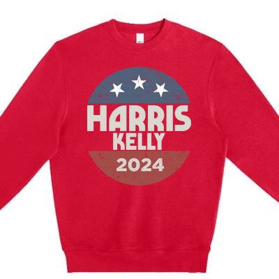 Harris Kelly 2024 For President Kamala Harris Mark Kelly Premium Crewneck Sweatshirt