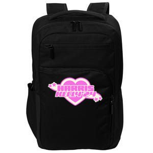 Harris Kelly 2024 Trendy Heart Pin.K Kelly Democrat Impact Tech Backpack