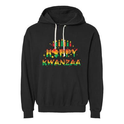 Happy Kwanzaa 2024 African American Garment-Dyed Fleece Hoodie