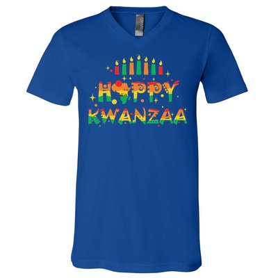 Happy Kwanzaa 2024 African American V-Neck T-Shirt