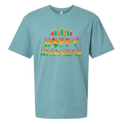 Happy Kwanzaa 2024 African American Sueded Cloud Jersey T-Shirt