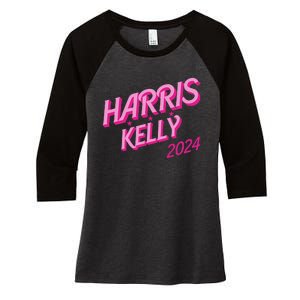 Harris Kelly 2024 Women's Tri-Blend 3/4-Sleeve Raglan Shirt