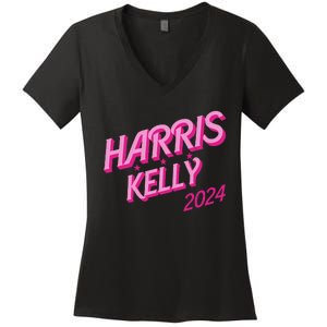 Harris Kelly 2024 Women's V-Neck T-Shirt