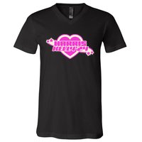 Harris Kelly 2024 Trendy Heart Girly Democrat V-Neck T-Shirt