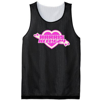 Harris Kelly 2024 Trendy Heart Girly Democrat Mesh Reversible Basketball Jersey Tank