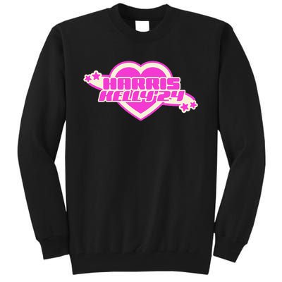 Harris Kelly 2024 Trendy Heart Girly Democrat Tall Sweatshirt