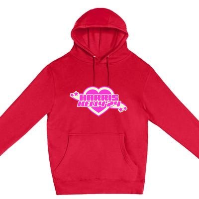 Harris Kelly 2024 Trendy Heart Girly Democrat Premium Pullover Hoodie