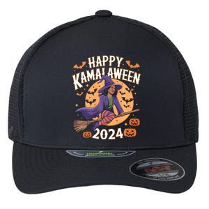 Happy Kamalaween 2024 Witch Flexfit Unipanel Trucker Cap