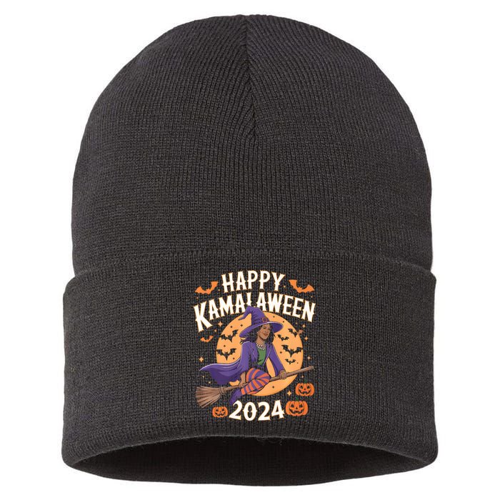 Happy Kamalaween 2024 Witch Sustainable Knit Beanie