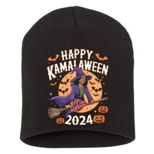 Happy Kamalaween 2024 Witch Short Acrylic Beanie