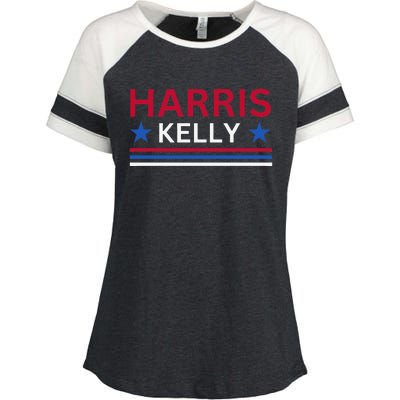 Harris Kelly 2024 Harris Kelly Election 2024 Enza Ladies Jersey Colorblock Tee