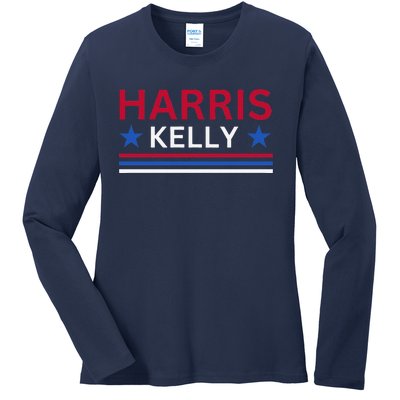 Harris Kelly 2024 Harris Kelly Election 2024 Ladies Long Sleeve Shirt