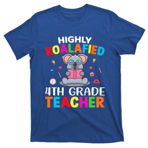 Highly Koalafied 4Th Grade Teacher Funny Gift T-Shirt