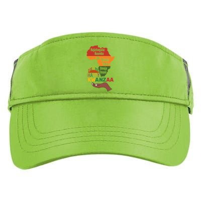 Happy Kwanzaa 7 Principles Of Kwanzaa Adult Drive Performance Visor