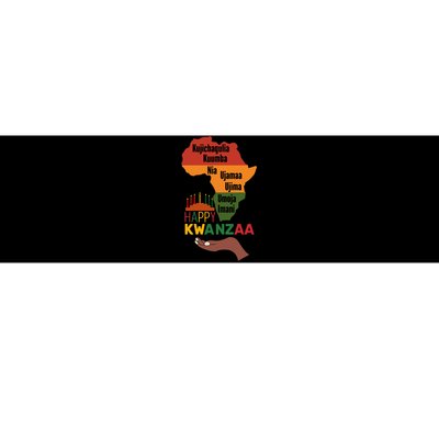 Happy Kwanzaa 7 Principles Of Kwanzaa Bumper Sticker