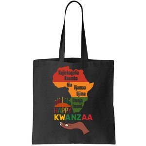 Happy Kwanzaa 7 Principles Of Kwanzaa Tote Bag