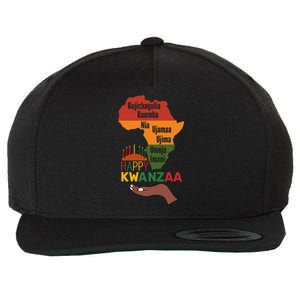 Happy Kwanzaa 7 Principles Of Kwanzaa Wool Snapback Cap