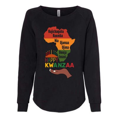 Happy Kwanzaa  7 Principles Of Kwanzaa  Womens California Wash Sweatshirt