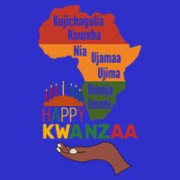 Happy Kwanzaa  7 Principles Of Kwanzaa  Full-Length Apron With Pockets