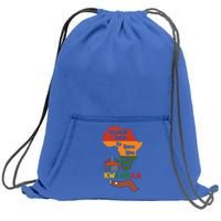 Happy Kwanzaa  7 Principles Of Kwanzaa  Sweatshirt Cinch Pack Bag