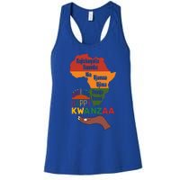 Happy Kwanzaa  7 Principles Of Kwanzaa  Women's Racerback Tank