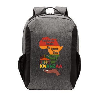 Happy Kwanzaa  7 Principles Of Kwanzaa  Vector Backpack