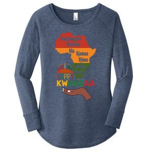 Happy Kwanzaa  7 Principles Of Kwanzaa  Women's Perfect Tri Tunic Long Sleeve Shirt