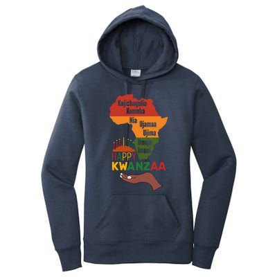 Happy Kwanzaa  7 Principles Of Kwanzaa  Women's Pullover Hoodie