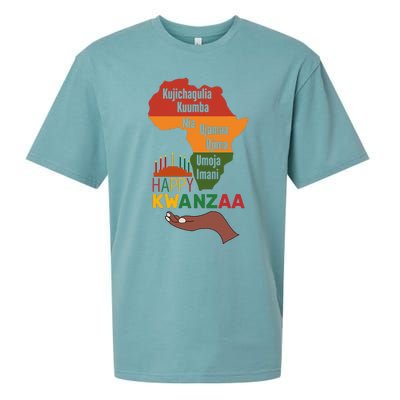 Happy Kwanzaa  7 Principles Of Kwanzaa  Sueded Cloud Jersey T-Shirt