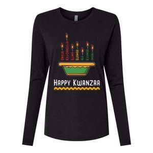 Happy Kwanzaa 7 Principles Of Kwanzaa Dec 26 Jan 1 Womens Cotton Relaxed Long Sleeve T-Shirt