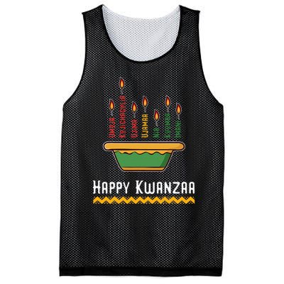 Happy Kwanzaa 7 Principles Of Kwanzaa Dec 26 Jan 1 Mesh Reversible Basketball Jersey Tank