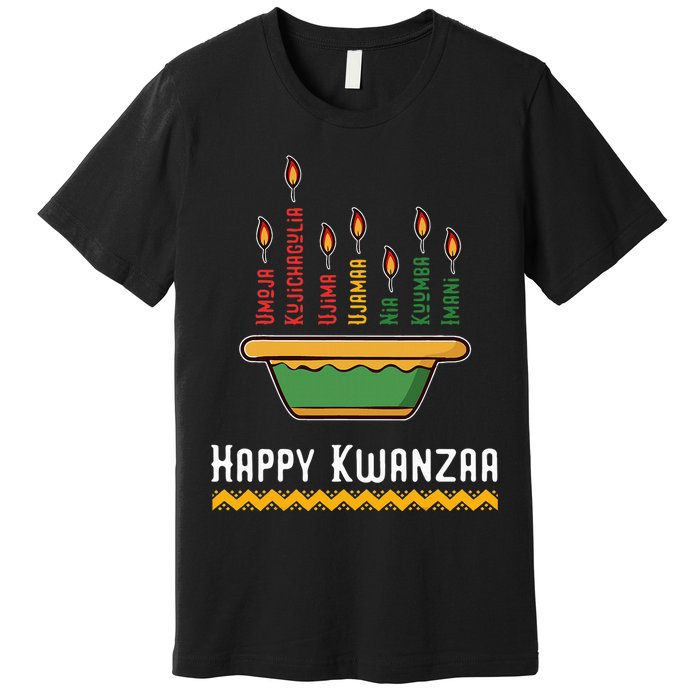 Happy Kwanzaa 7 Principles Of Kwanzaa Dec 26 Jan 1 Premium T-Shirt