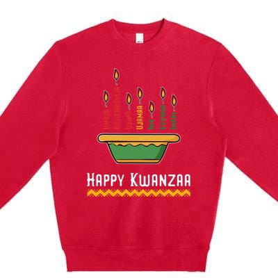 Happy Kwanzaa 7 Principles Of Kwanzaa Dec 26 Jan 1 Premium Crewneck Sweatshirt