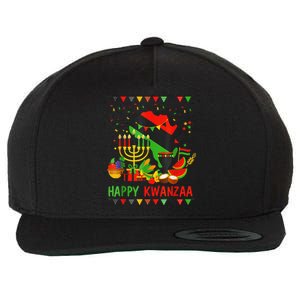 Happy Kwanzaa 7 Principles Of Kwanzaa December 26 January 1 Wool Snapback Cap