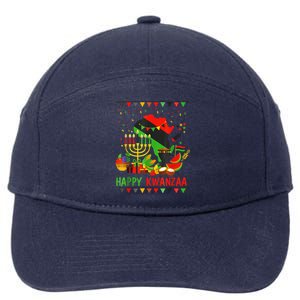 Happy Kwanzaa 7 Principles Of Kwanzaa December 26 January 1 7-Panel Snapback Hat