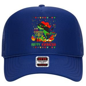 Happy Kwanzaa 7 Principles Of Kwanzaa December 26 January 1 High Crown Mesh Back Trucker Hat