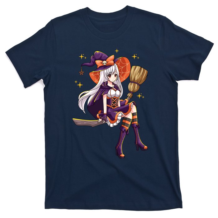 Halloween Kawaii Anime Manga Witch Wo Girl T-Shirt