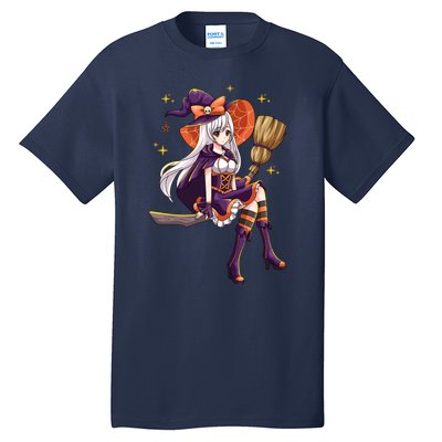 Halloween Kawaii Anime Manga Witch Wo Girl Tall T-Shirt